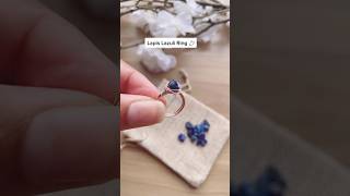 Lapis Lazuli Ring short ring crystaljewelry jewellerymaking ringmaking tutorial handmade [upl. by Nally]