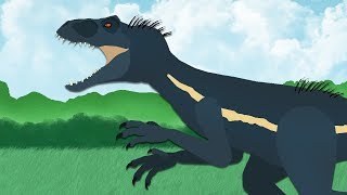 DinoMania  Indoraptor vs Indominus  Godzilla Megalodon Spinosaurus and TRex  Dinosaurs battles [upl. by Bartel]