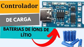 Controlador de carga para baterias de Íons de Lítio TP 4056 [upl. by Atwekk598]