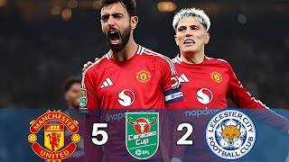 Man United vs Leicester city 52 All goals highlights [upl. by Edmund]