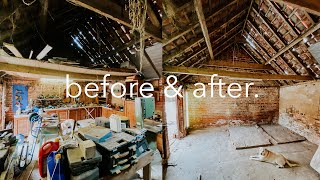 RENOVATING AN OLD OUTBUILDING  The Wonky Studio  RENOVATION VLOGS 03 [upl. by Griggs]