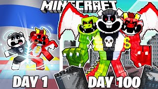 I Survived 100 Days as NIGHTMARE CRITTERS in Minecraft [upl. by Pedroza]