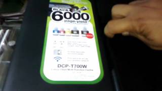 Brother DCP T700W Ink Tank Printer Print Scan Copy Wi Fi ADF [upl. by Anissej134]