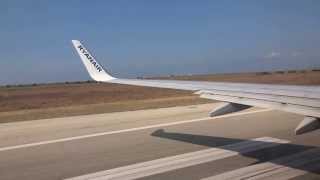 Decollo aereo RYANAIR dall aereoporto TrapaniBirgi [upl. by Aisenat]