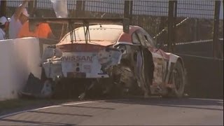 2014 Bathurst 12 Hour  Ferrari 458  Nissan GTR Huge Crash [upl. by Ronald]