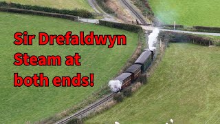 Sir Drefaldwyn  Welshpool amp Llanfair Light Railway  DJI Drone Video [upl. by Eilerua]