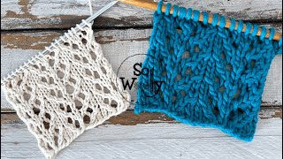 How to Knit a 4row Lace Stitch Pattern easy amp pretty  So Woolly [upl. by Pansy931]