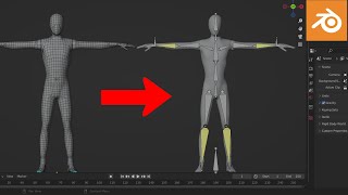 Blender Rig A Character From Scratch  CLEAR BEGINNERS GUIDE [upl. by Oimetra]