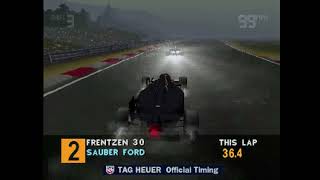 Formula 1 PS1  HeinzHarald Frentzen Season  Race 10  Hungarian Grand Prix [upl. by Eirellam]