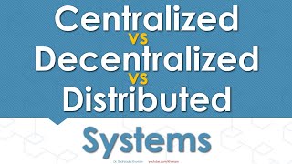 Centralized vs Decentralized vs Distributed Systems [upl. by Assirok424]