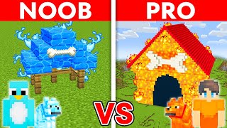 NOOB vs PRO ELEMENTAL PET HOUSE Build Challenge in Minecraft [upl. by Nyladnohr]