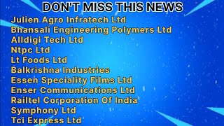 11 Companies Announced Dividend Split Bonus Buyback and Board Meeting nse bse sensex nifty [upl. by Annerol251]