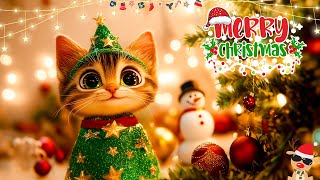 A Kitten Christmas Tree Happy Christmas Songs🐕 🎄 Best Christmas Songs 2025 Christmas BGM 🎅 [upl. by Jonme]