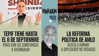 Maratón PuntosYComas ¬ ¿Cuándo le entregarán la constancia a Claudia ¬ La Reforma Política de AMLO [upl. by Ehudd]