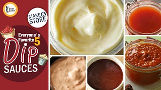 Everyone’s favorite 5 dip sauces Recipes By Food Fusion [upl. by Riorsson382]