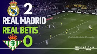 Real Madrid 20 Real Betis  Highlights  LaLiga 2425  SimulaciónRecreación eFootball [upl. by Laeria]