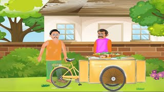 गरीब सब्जी वाले की लालची पत्नी moral story hindi cartoon video hindi story new cartoon [upl. by Ioyal]