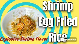 Shrimp Egg Fried Rice  Explosive Shrimp flavour secretrecipe friedrice pidginenglish volumeup [upl. by Sayers]