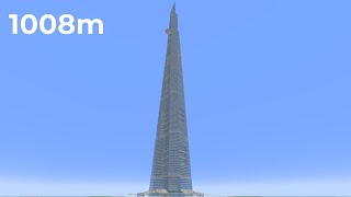 1008 Blocks High The Minecraft Jeddah Tower Showcase [upl. by Steffin]