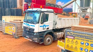 CONSTRUCTION WORLD MEETING SCALEART TRACTOR TRUCKS RC WHEEL LOADER XXL REMOTE CONTROL MACHINES [upl. by Acysej]