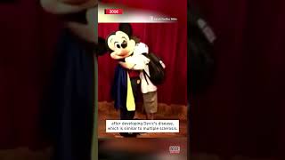 Man Meeting Mickey Mouse Moved to Tears shorts [upl. by Jariah]