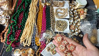 Jewellary Raw Material Wholesale part1 Jewellary Material Shoping Haul [upl. by Anicul]