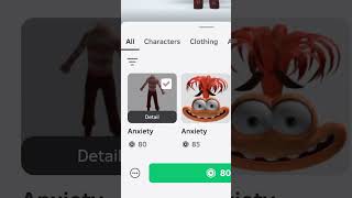 Wheel chooses me Inside Out character on Roblox🩷 roblox robloxshorts [upl. by Minny]