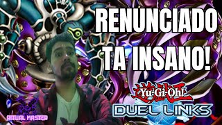 RENUNCIADO BATEDOR DE META DECK RENUNCIADO DUEL LINKS 2023 [upl. by Hairabez]