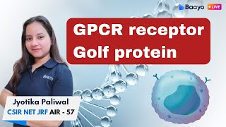 GPCR Pathway  Golf Protein  G protein coupled receptor csirlifescience [upl. by Odnavres]