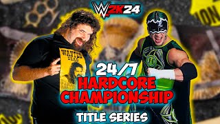 Cactus Jack Vs The Hurricane in the 247 Hardcore Title Series [upl. by Assirralc352]