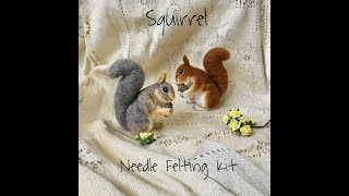 HOW TO MAKE A NEEDLE FELT SQUIRREL  DIY  TUTORIAL [upl. by Nylarad516]