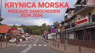 KRYNICA MORSKA  PRZEJAZD SAMOCHODEM 25092024 [upl. by Goldin]