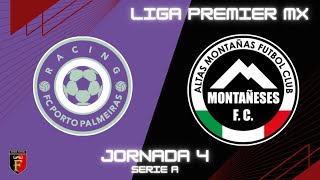 RACING FC PORTO PALMEIRAS 02 MONTAÑESES FC J4 [upl. by Hako]