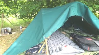 Bender pole tarp tent easy fast and cheap [upl. by Oloapnaig]