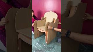 Beautiful Sofa Craft using Waste Plastic Chair short reel viral youtubeshort diycraft trending [upl. by Hajed]