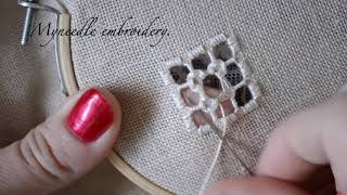 Hardanger embroideryFilling stitches [upl. by Copp992]