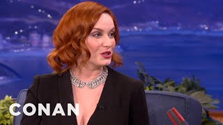 Christina Hendricks Always Wanted To Be A Redhead  CONAN on TBS [upl. by Kuth338]