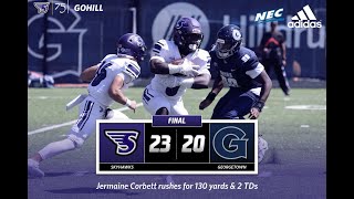 Stonehill Football Highlights vs Georgetown September 16 2023 [upl. by Nnayrrehs]