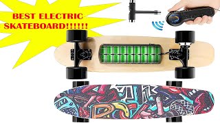 Caroma Electric Skateboard with Wireless Remote  Review Max 124 MPH and 8 Miles Range [upl. by Nannaihr]