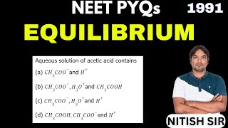 Aqueous solution of acetic acid contains [upl. by Adnerb]