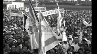 הפגנה למען עלייה חופשית לארץ ישראל 1945  סינמטק ירושליםארכיון המדינה [upl. by Bohlen]