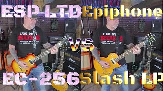 ESP LTD EC 256 vs Epiphone Slash Les Paul espguitars esp slash epiphone slashepiphone [upl. by Aisekal199]