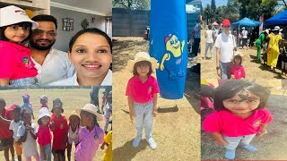 Sports Day at Aishu School 2024  South Africa fun  games  Nursery  Tulu vlogs [upl. by Rowen]