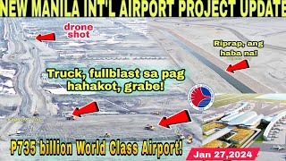 NEW MANILA INTL AIRPORTBulacan AirportSMC PROJECTJan 272024build3xbuildbettermore [upl. by Alyel781]