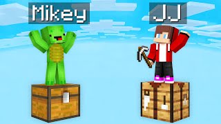 Mikey CHEST vs JJ WORKBENCH Block Survival Battle in Minecraft Maizen [upl. by Uon762]