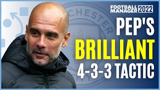 Pep Guardiola Tactical MASTERCLASS  Best Possession Play  fm22 tactics  Football Manager 2022 [upl. by Agustin]