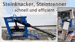 Steinknacker Steintrenner – schnell und effizient Pflastersteine anpassen [upl. by Zetnas696]