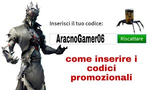 Come inserire i quotcodici promozionaliquot su roblox [upl. by Llerdnod]