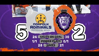 Royals vs Admirals 112024  Highlights [upl. by Koralie]