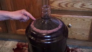 Wine Brew Pt 2 Secondary Fermentation [upl. by Zetra95]